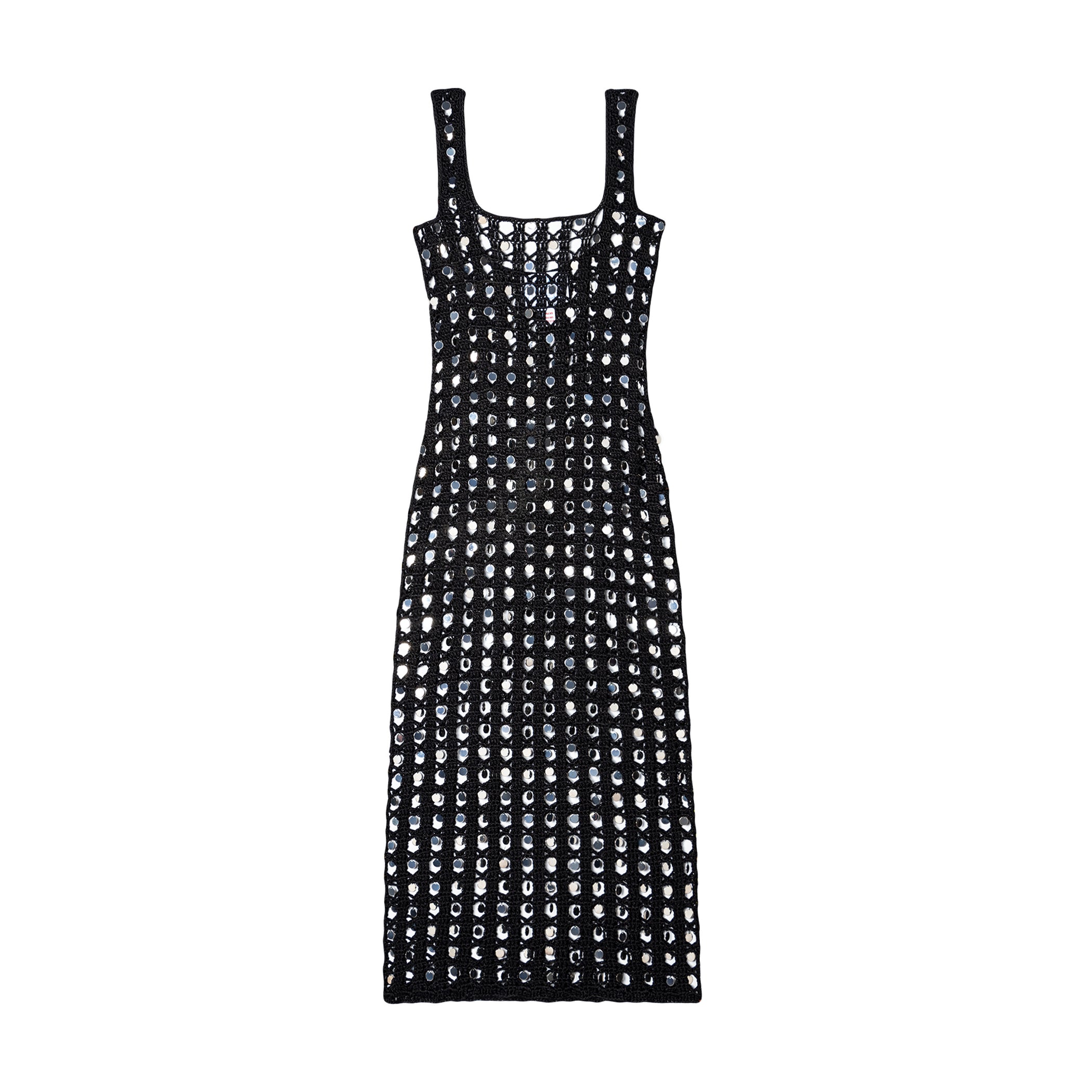 Embellished Crochet Dress Black / M Embellished Crochet Dress Black / M