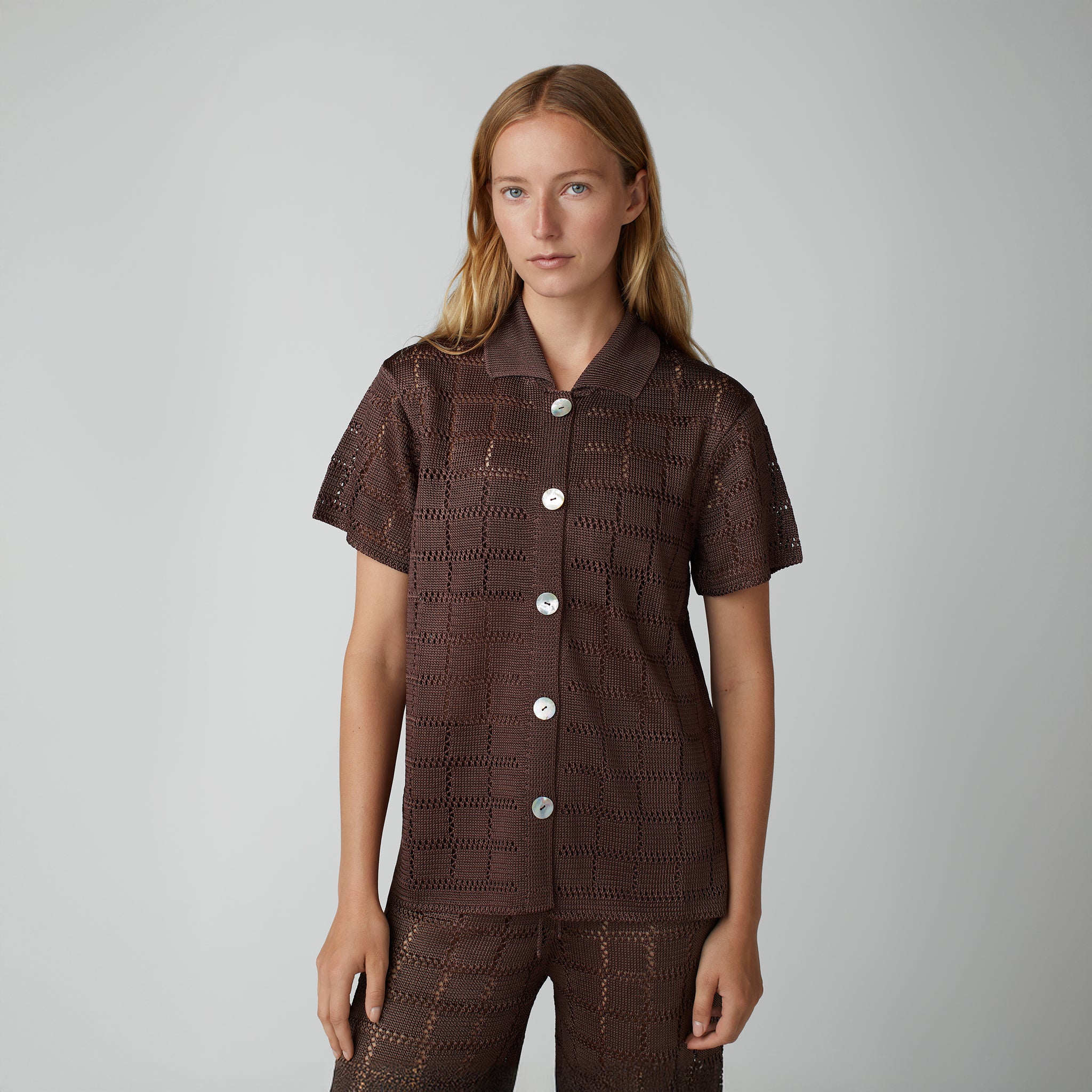 Short Sleeve Patchwork Shirt – Calle Del Mar