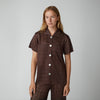 Short Sleeve Patchwork Shirt