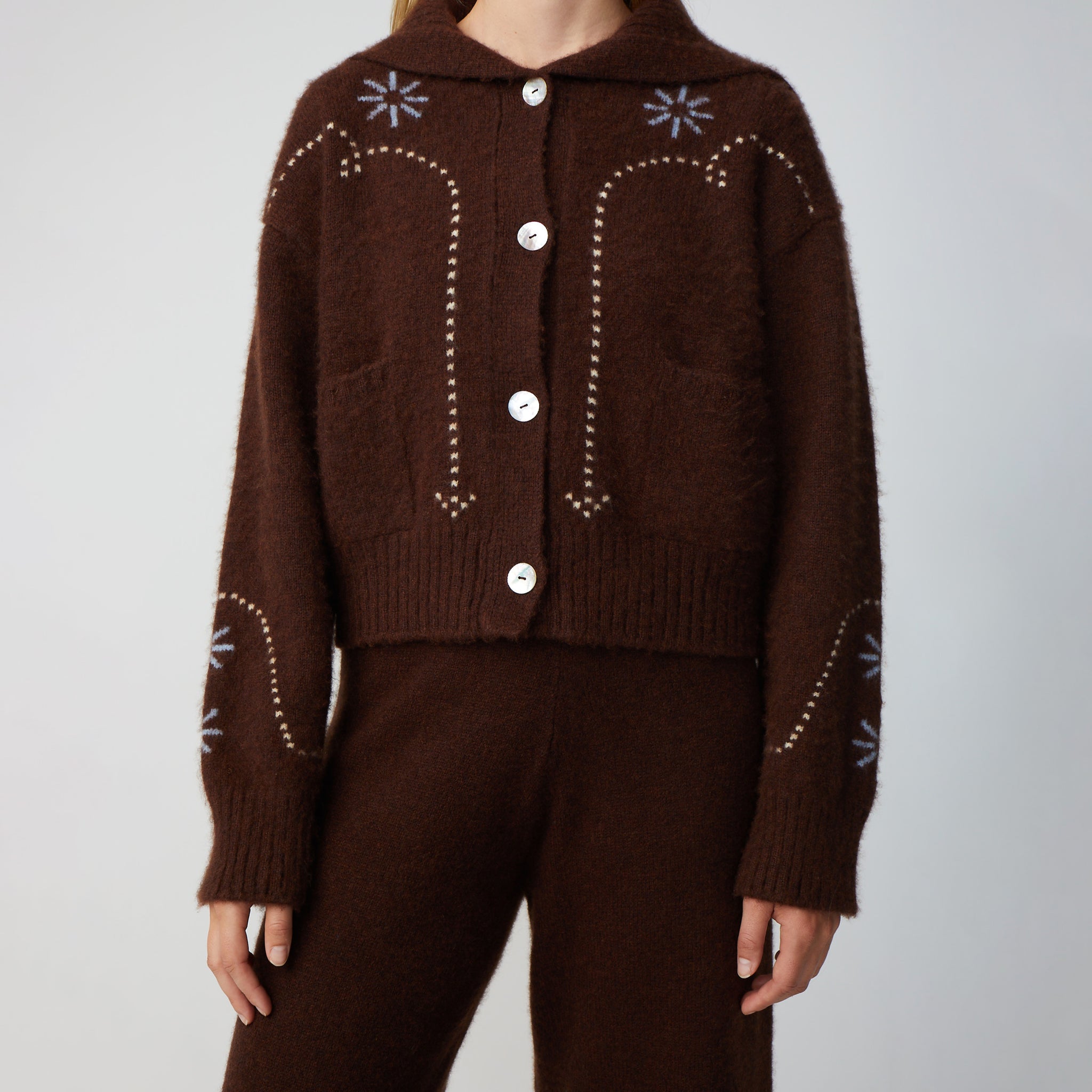 Cashmere Western Cardigan – Calle Del Mar