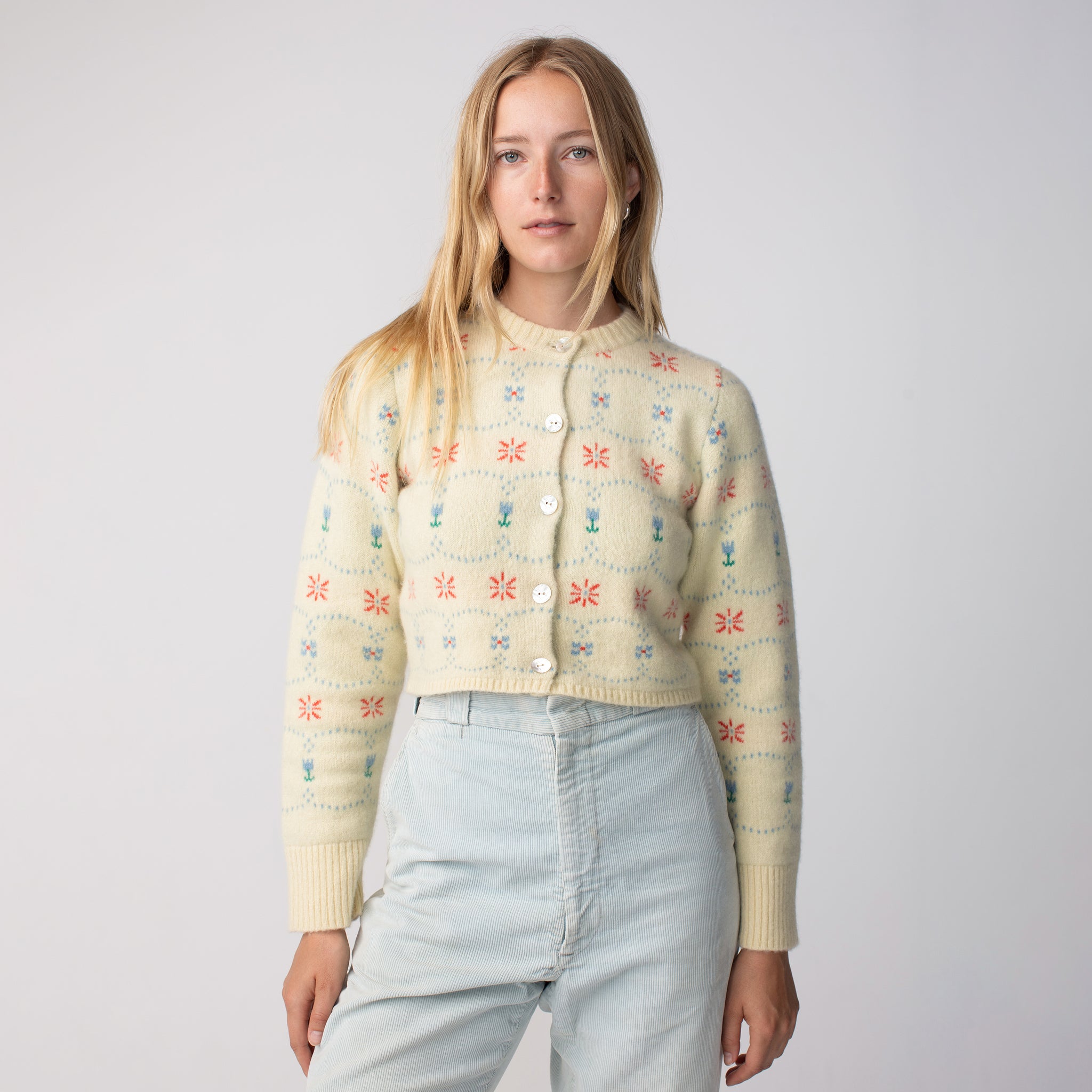 Fair Isle Cashmere Cardigan – Calle Del Mar Fair Isle Cashmere Cardigan – Calle Del Mar