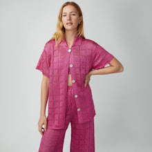 Load image into Gallery viewer, Short Sleeve Patchwork Shirt
