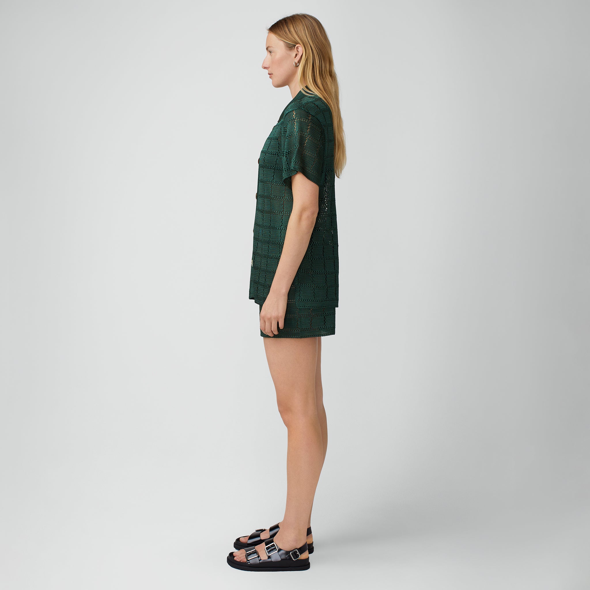 Short Sleeve Patchwork Shirt – Calle Del Mar