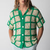 Short Sleeve Crochet Shirt