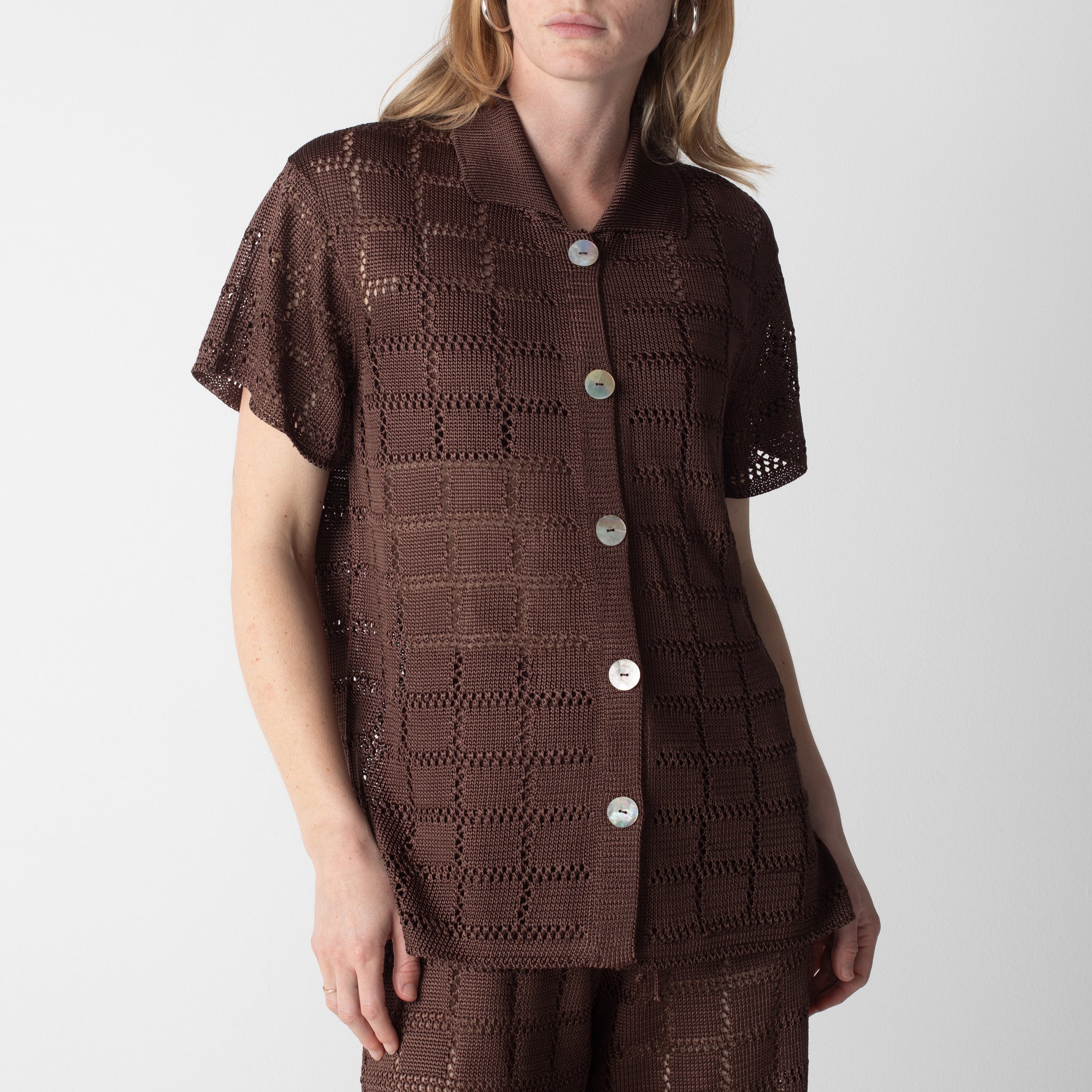 Short Sleeve Patchwork Shirt – Calle Del Mar Short Sleeve Patchwork Shirt – Calle Del Mar