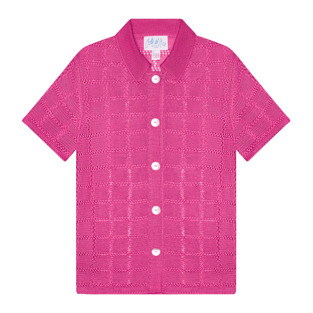 Short Sleeve Patchwork Shirt