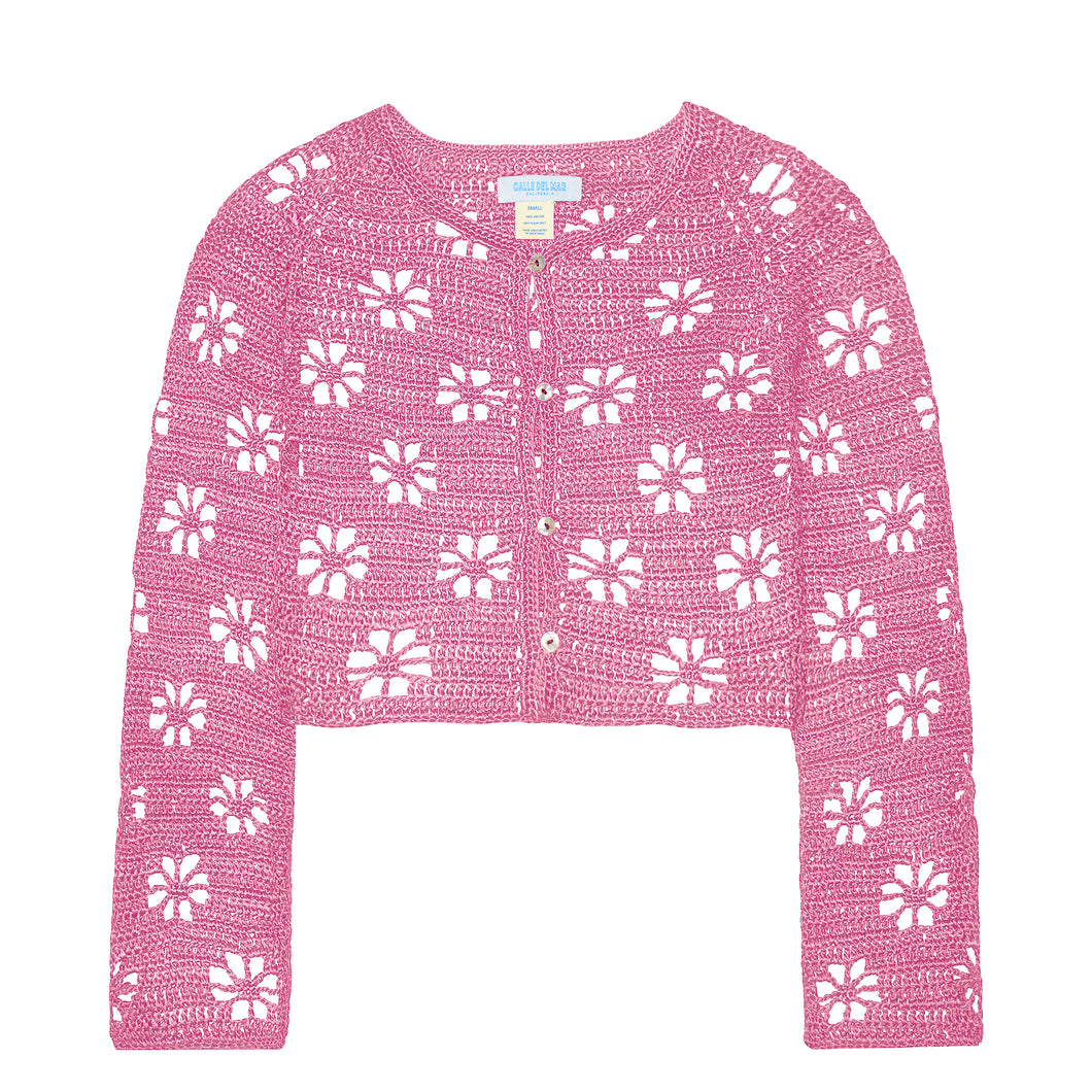 Floral Crochet Cardigan