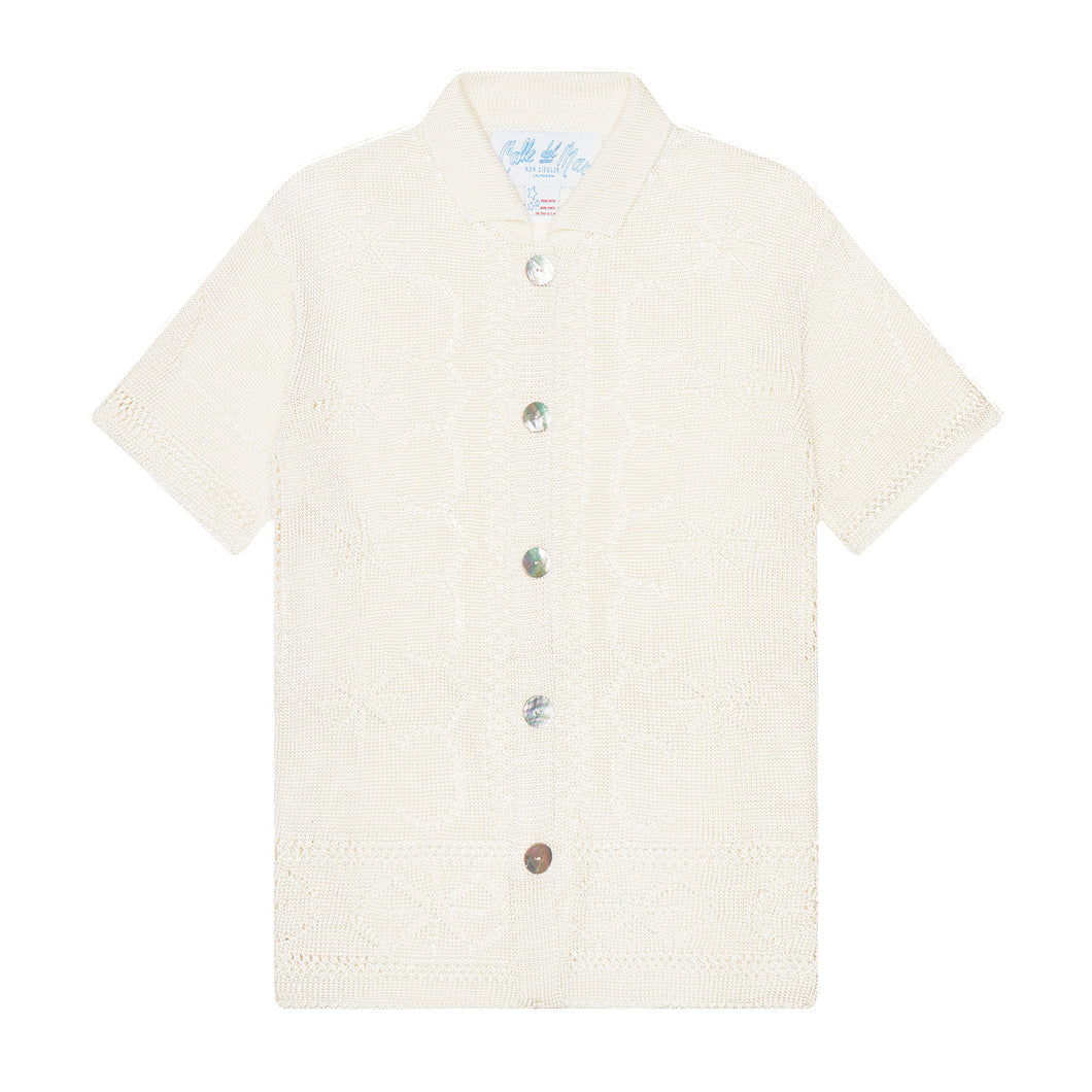 Pointelle Short Sleeve Shirt