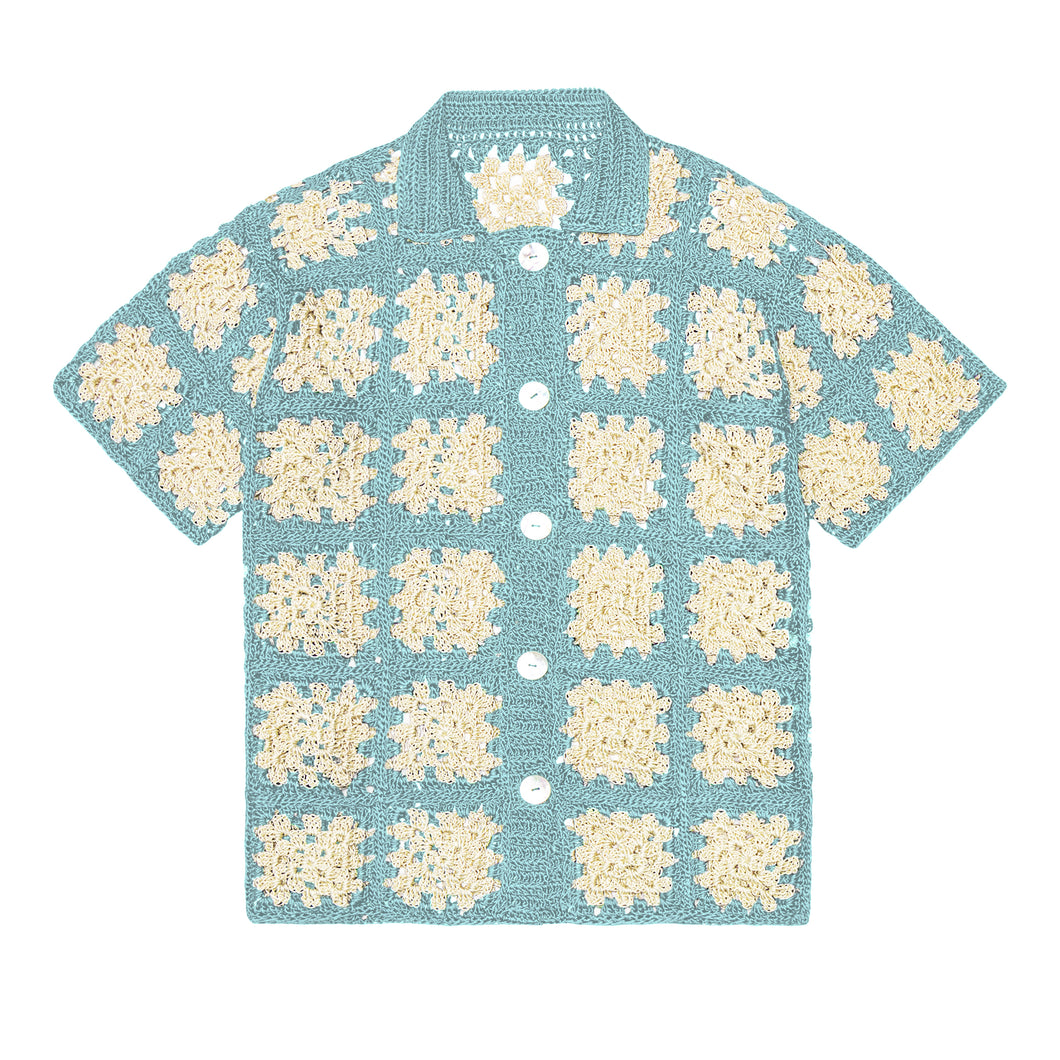 Short Sleeve Crochet Shirt