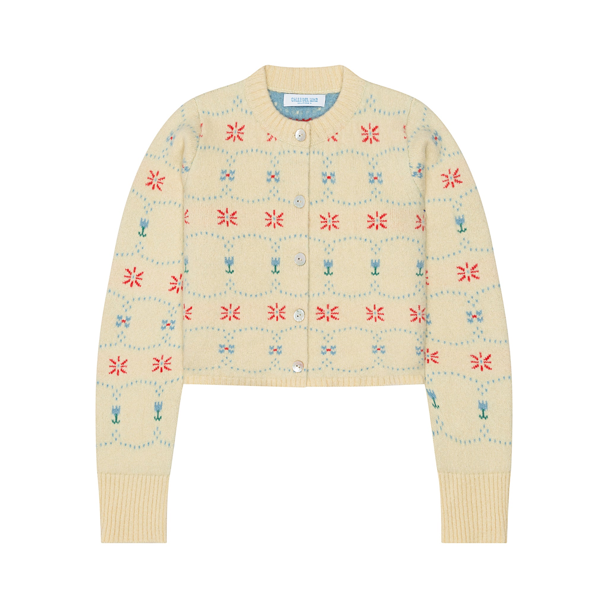 Fair Isle Cashmere Cardigan Calle Del Mar