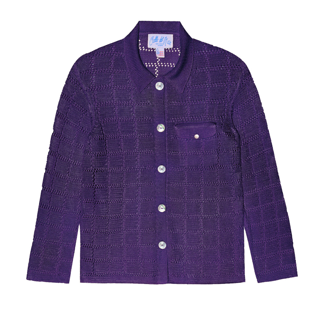 Long Sleeve Patchwork Shirt